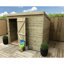 Jenne Solid Wood Garden Shed-749925871