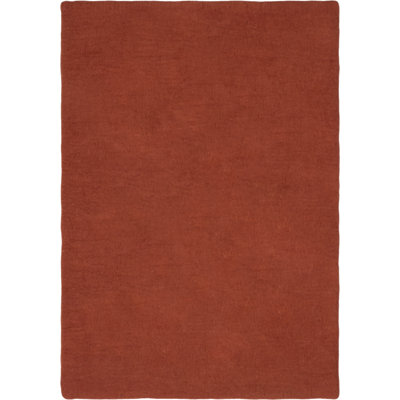 Solid Colour Wool Hand Woven Area Rug
