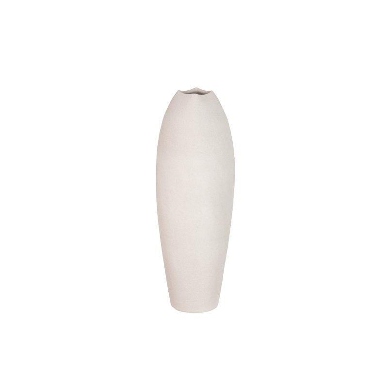Ceramic / Porcelain Table Vase, 60cm H x 20cm W x 20cm D, Grey