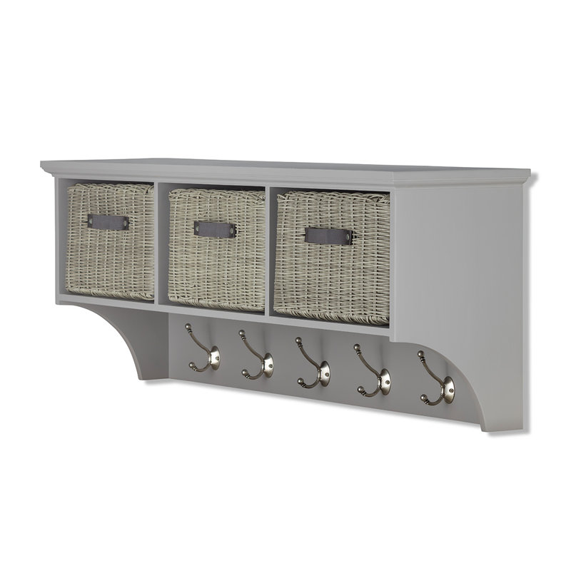 Annabell Cube Shelf, Grey/Grey