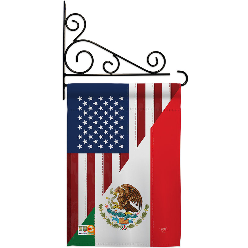Double Sided 18.5'' H x 13'' W Polyester Flag Set