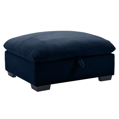 Corduroy Fabric Ottomans Footrest To Combine With 2 Seater Sofa, 3 Seater Sofa And 4 Seater Sofa, Green Corduroy