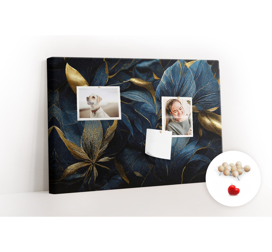 Wall Mounted bulletin board print home decor notice boards for office corkboard Decorative flowers