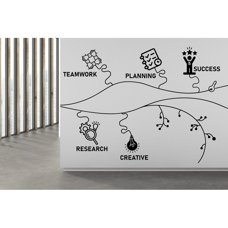 Trust Teamwork Wall Decal, White, 43" H x 30" W