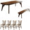 Modern simple  solid wood dining table set.