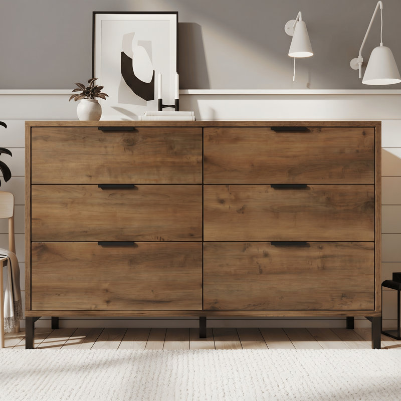 Iron 6 - Drawer Rectangle Accent Chest