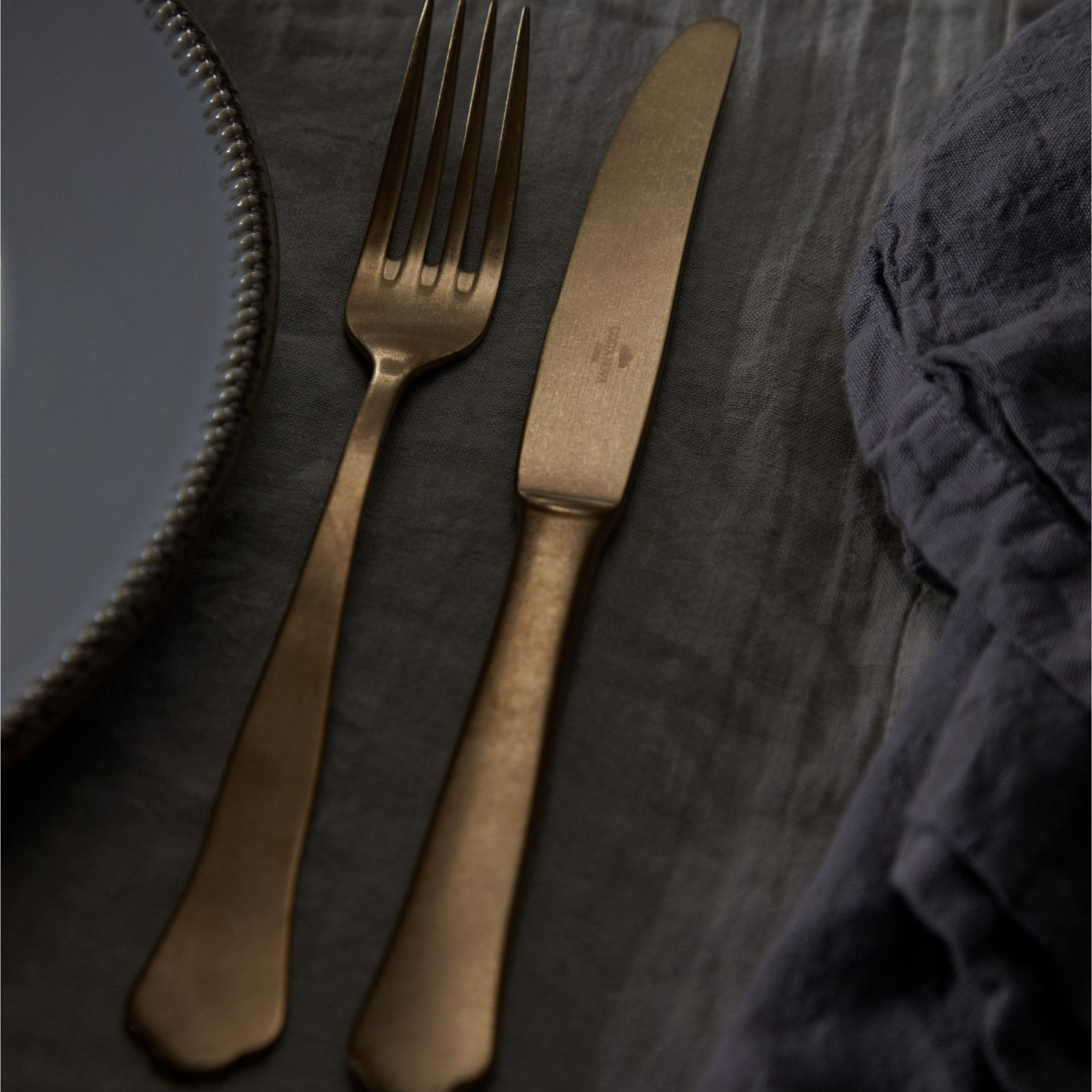 Prado Stainless Steel Flatware - Set of 5, Gold