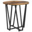  Side Table Set 2 Pcs Old Wood And Black 50 X 50 X 50.5 Cm-2071023649