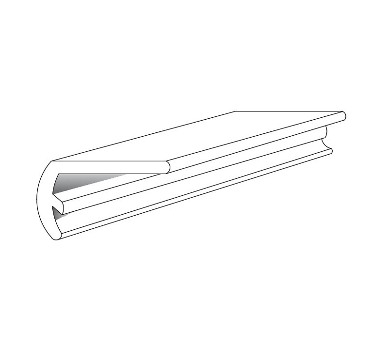 Nez de marche en plastique 1,16 po x 2,07 po x 72,05 po de largeur, Niagra