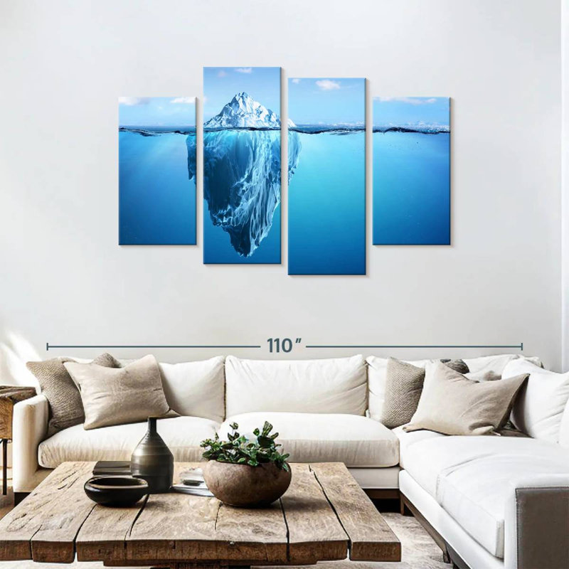 Iceberg submergé Alvord, H 48 po x l 75 po