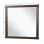 Miroir carré avec chêne noueux, miroir