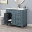Meuble-lavabo autoportant de luxe - lavabo en céramique, tiroir rabattable et quincaillerie dorée?-1765490164