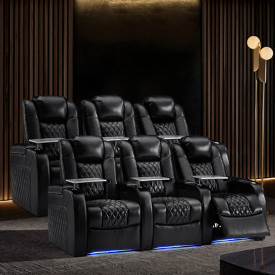 Siège de cinéma maison rembourré avec porte-gobelet