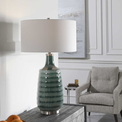 Lampe de table 30,5 "bleue