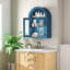 Wall Mounted Arched Cabinet With Glass Doors-1049862884