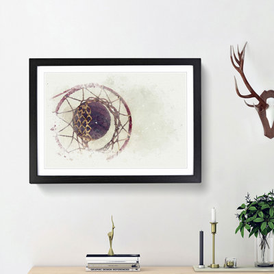 The Basketball Hoop in Abstract - Picture Frame Graphic Art Print