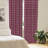 Checkered Geometric Semi-Sheer Rod Pocket Curtain Panels-45207861