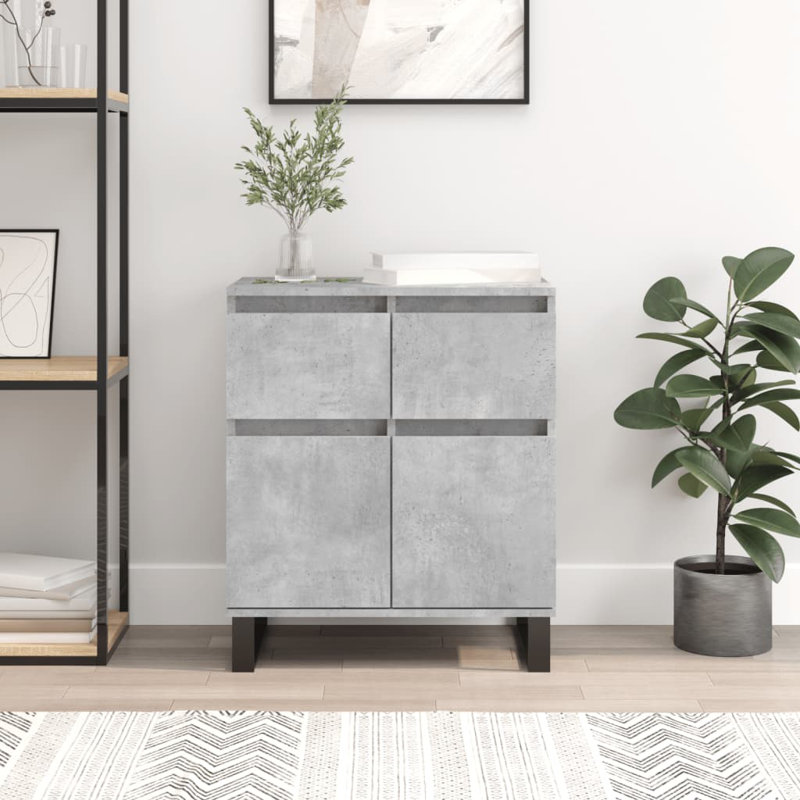 Ninh 60cm W 2 - Drawer Chest of Drawers, Concrete Grey