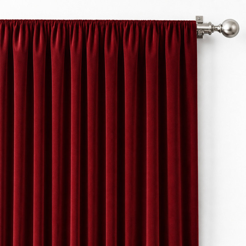 Solid Velvet | Velluto Fabric, Cherry