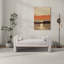 Banc Regent en chenille crème