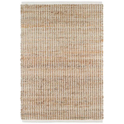 Gridwork Black Handwoven Jute Rug