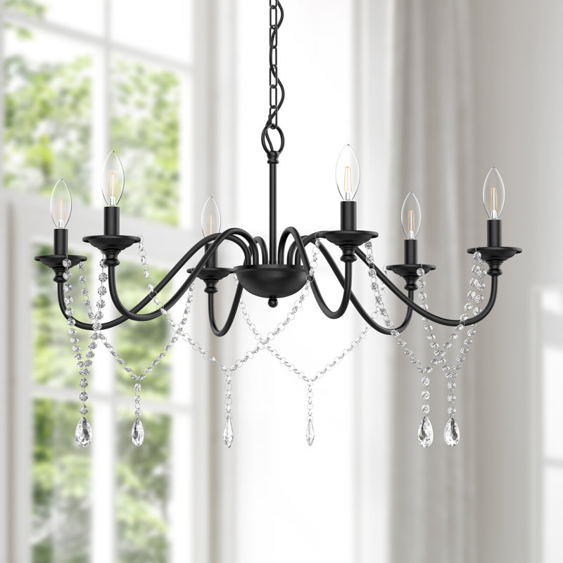 Aishini 6-Light Crystal Dimmable Classic / Traditional Chandelier
