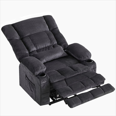 Dual Motor Large Power Lift Recliner Chair for Elderly, Lay Flat Lift Chair with knead the waist and heat, Big Lift Recliner for Tall People, Cup Hold by DSUNNER