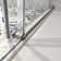 Frameless One Fixed And One Shifted Shower Door,Stainless Steel Large Pulleys With Adjustable Soft Closing Function
