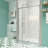 56-60" W X 71" H Piovt Swing Glass Shower Door,Pivot Frame Sliding Shower Door With 1/4"(6Mm) Clear SGCC Tempered Glass-121415805