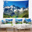Photographie green mountain lake tapestry-28484064