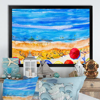 Aérienne, plage de Miami, XII - reproduction sur toile flottante