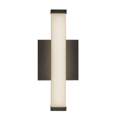 Geri 12-in Black dimmable LED Wall Sconce