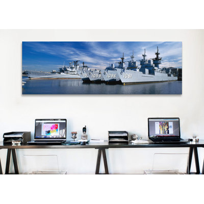 " Warships At A Naval Base, Philadelphia, Philadelphia County, Pennsylvania, USA " by Panoramic Images