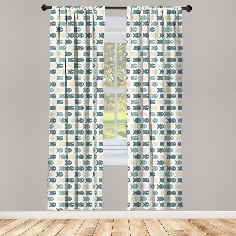 Semi-Sheer Rod Pocket Sliding Panels, 28" x 95"