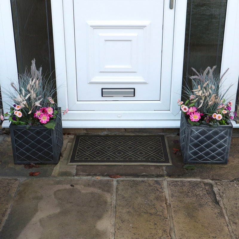 Havana Non-Slip Geometric Outdoor Doormat