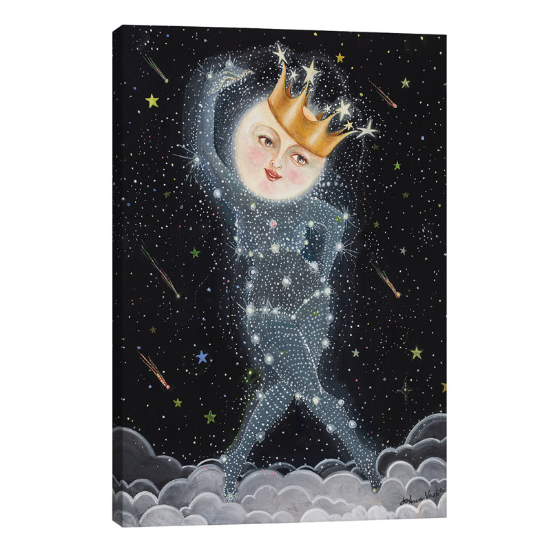 Sister Moon - Wrapped Canvas Painting, 66.04 cm H x 45.72 cm W x 1.91 cm D