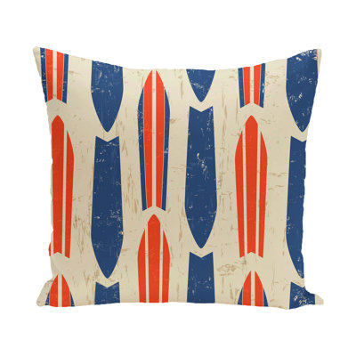 Surf, Sand, & Sea Square Pillow Cover and Insert