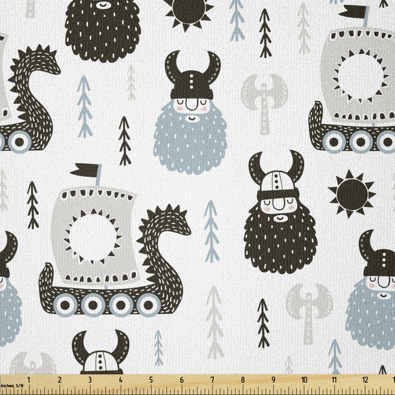 Crimi Scandinavian Viking Longboat Multi-Purpose Fabric