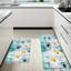 Teal Daisy Kitchen Mats, 2 Pack for Farmhouse Kitchen Decor