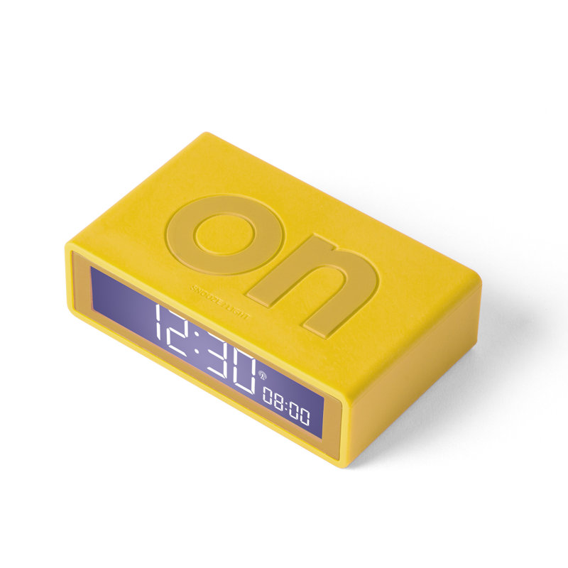No Style Digital Electric Alarm Tabletop Clock, Yellow