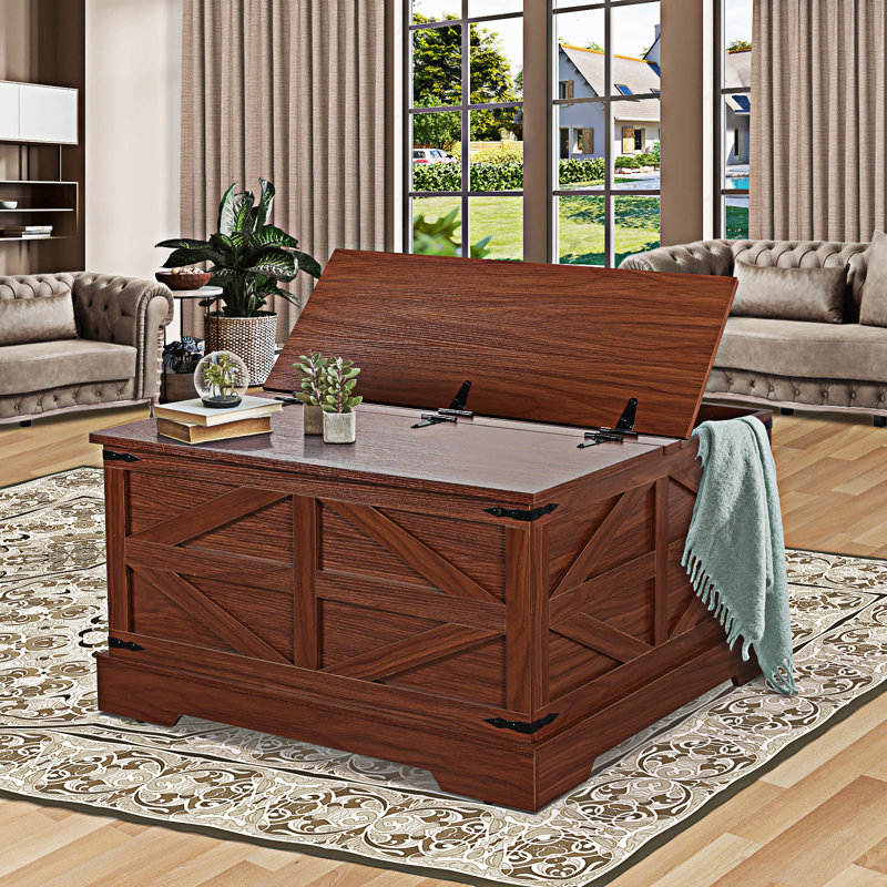 Table basse Farmhouse, Brun