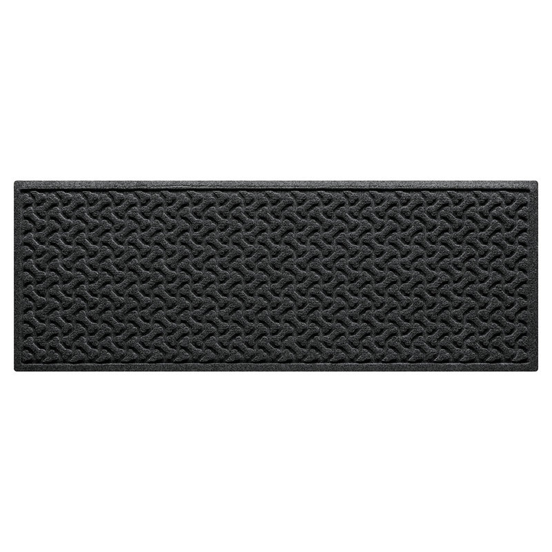 Tapis de porte WaterHog Dogbone, Noir anthracite, H 22 po x l 60 po