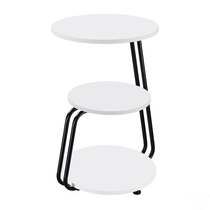 Table d'appoint ronde à 3 niveaux