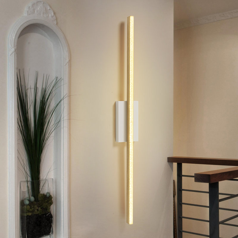  1-Light Modern Dimmable Aluminum LED Wall Sconce for Bedroom