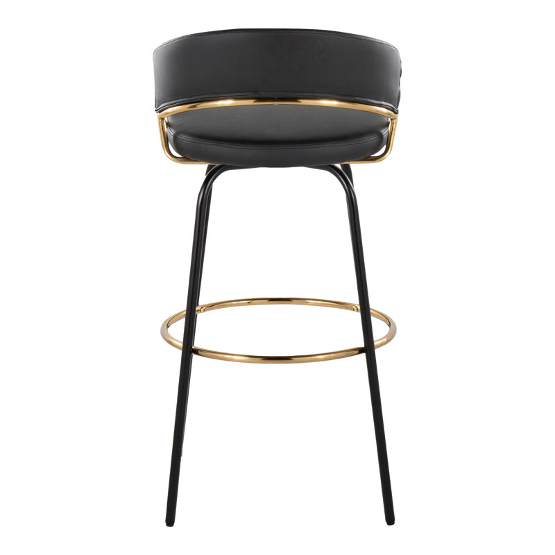 Tabouret de bar contemporain à hauteur fixe avec pivot