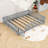 Queen Floor Bed With Safety Guardrails-2120676067