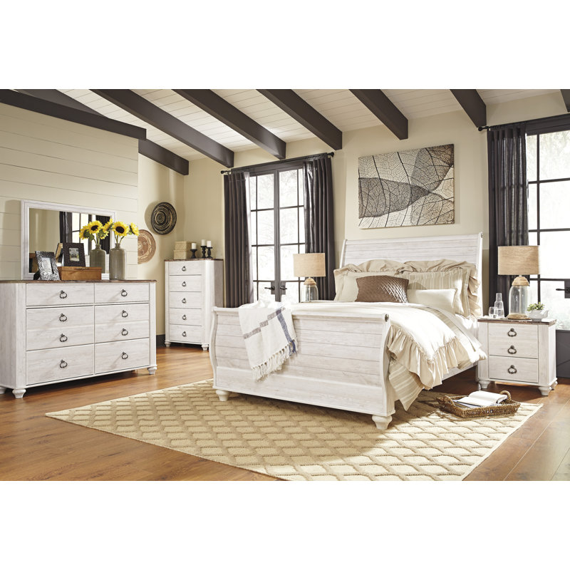 Dawton Sleigh Bed, Queen