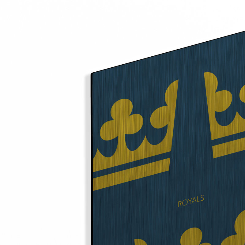 «Royals» par Andreas Magnusson, art mural en métal, H 24 po x l 16 po