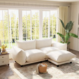 Canapé modulaire rembourré 74,8 po Hollye
