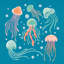«Under the Sea IV» par Gia Graham - reproduction imprimée-226520728-258158814-258158804